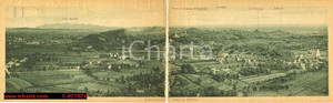Cartolina originale da collezione 1930 ca VENETO Panorama dalla strada del GRAPPA *Cartolina postale doppia FP NV 1