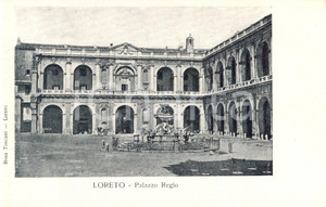 Cartolina originale da collezione 1900 ca LORETO (AN) Veduta del Palazzo Regio *Cartolina postale FP NV 1