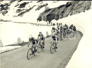 1956 TOUR DE SUISSE Salita al Passo del Grimsel - Jef PLANCKAERT *Foto 18x13