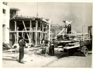 Fotografia d epoca originale 1935 MILANO Fiera CAmpionaria  Lavori per costruzione nuovo padiglione Foto 1