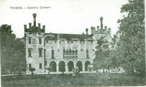 Cartolina originale da collezione 1917 THIENE (VI) Madre e figlia al parco del castello COLLEONI *Cartolina FP NV 1