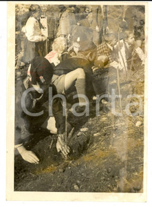 Fotografia d epoca originale 1930 ca MONTE CROCE Balilla alla Festa degli Alberi Foto 13x 18 DANNEGGIATA 1