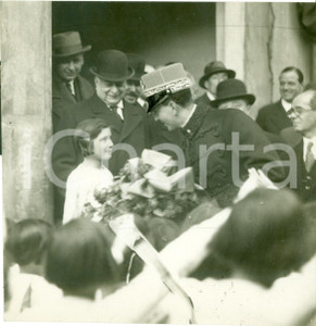 Fotografia d epoca originale 1934 SESTO SAN GIOVANNI MI Umberto II agli Stabilimenti ERCOLE MARELLI Foto 1