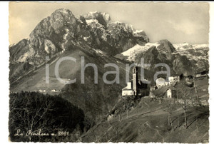 Cartolina originale da collezione 1952 LA PRESOLANA BG Veduta del massiccio con il paese Cartolina postale FG 1