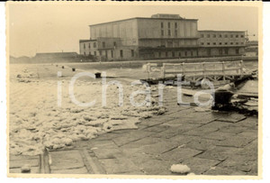 Cartolina originale da collezione 1954 TRIESTE Molo dei FRIGORIFERI GENERALI ghiacciato Foto cartolina FG VG 1