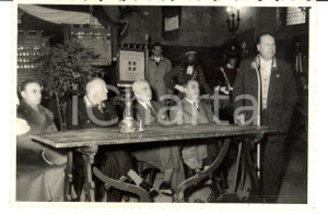 Fotografia d epoca originale 1950 NOVARA GRANATIERI DI SARDEGNA Discorso presidente Cesare NEGROTTI Foto 1