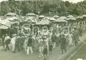 Fotografia d epoca originale 1936 ROMA Turisti francesi visitano Campo Sandro Italico MUSSOLINI Fotografia 1