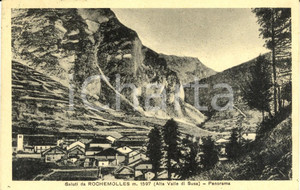 Cartolina originale da collezione 1943 BARDONECCHIA TO Val SUSA Panorama frazione ROCHEMOLLES Cartolina FP VG 1