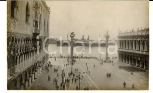 Fotografia d epoca originale 1927 VENEZIA Veduta con piroscafo NEPTUNIA in piazza San Marco Foto cartolina 1
