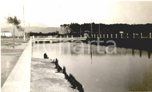 Fotografia d'epoca originale 1932 VIAREGGIO Bonifica idraulica foce fiume CAMAIORE 1