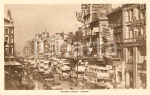 Cartolina originale da collezione 1925 LONDRA cartolina OXFORD STREET FP NV animata 1
