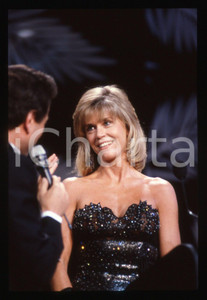 35mm vintage slide*1989 FESTIVAL CANNES Jane FONDA durante la serata Ritratto 1