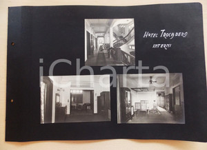 Fotografia d epoca originale 1920 ca BANGKOK THAILANDIA Nuovo Hotel TROCADERO  Interni Lotto 3 foto RARE 1