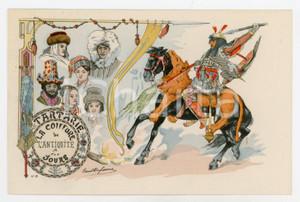 1900 ca Artist Paul DUFRESNE La coiffure depuis l'antiquité - Tartarie *Postcard  Cartolina postale d'epoca, appartenente alla serie "La Coiffure depuis l'Antiquit&eacute; jusqu'&agrave; nos jours", non viaggiata.CONDIZIONI: GFORMATO: FP    originale e autentica 1