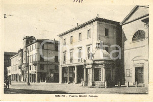 Cartolina originale da collezione 1929 RIMINI Piazza GIULIO CESARE e santuario SANT ANTONIO da PADOVA Cartolina 1