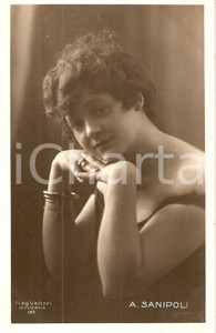 Cartolina originale da collezione 1920 ca LIRICA Amelia SANIPOLI Ritratto Cartolina FP NV 1