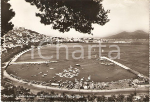 Cartolina originale da collezione 1964 NAPOLI Panorama e Porticciuolo di MERGELLINA Cartolina FG VG 1
