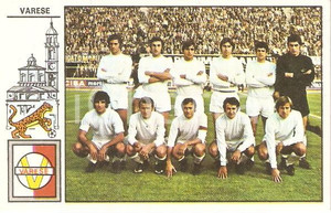 Oggetto da collezione cartaceo PANINI  CALCIATORI 1971  1972 Figurina VARESE Formazione 1