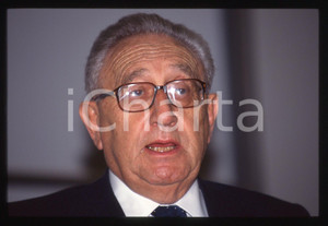 Fotografia d epoca originale 35mm vintage slide 1995 ca ITALIA Henry KISSINGER  Ritratto del politico USA 3 1