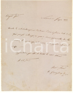 Documento originale, autentico 1861 NOVARA Versamento denaro per ragione RONDONI COIRA - Lettera 1