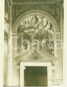 Fotografia d epoca originale 1934 RAGUSA Affreschi di Duilio CAMBELLOTTI al Palazzo del Governo Fotografia 1