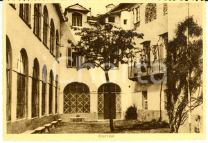 Cartolina originale da collezione 1940 ca MONDOVI' (CN) Cortile casa S.M.Teresa CARMELITANE *Cartolina FG NV 1