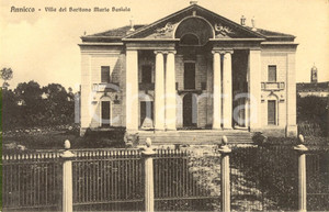 Cartolina originale da collezione 1920 ca ANNICCO CR Villa del baritono Mario BASIOLA Cartolina postale FP NV 1