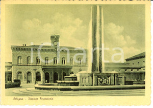 Cartolina originale da collezione 1941 BOLOGNA Stazione ferroviaria Cartolina Postale FG VG 1
