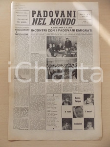 Giornale, rivista storica 1973 PADOVANI NEL MONDO  LUSSEMBURGO Incontro coi padovani emigrati Periodico 4 1