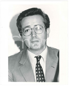 Fotografia d epoca originale 1985 ca ITALIA  POLITICA Giulio TREMONTI Ritratto del politico  Foto 20x25 cm 1