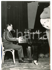 1956 SANREMO Festival del Jazz - Romano MUSSOLINI suona pianoforte FURCHT *Foto