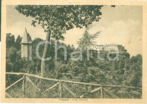Cartolina originale da collezione 1957 FRASCATI RM Panorama con Villa GRAZIOLI Cartolina FG VG 1