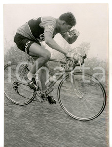 1956 PASSO DEL PENICE - CICLISMO GIRO D'ITALIA Aldo MOSER in volata *Foto 13x18