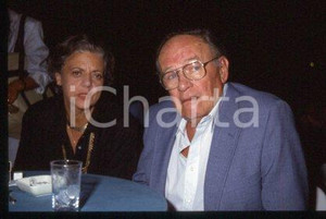 35mm vintage slide*1987 VENEZIA Joseph L.MANKIEWICZ moglie Mostra del Cinema(26)