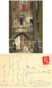 Cartolina originale da collezione 1932 SANREMO (IM) Porta Santa Brigida *Cartolina ALLEXICH a Goffredo BERTOLOTTI 1