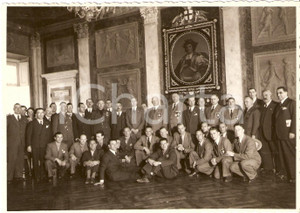 Fotografia d'epoca originale 1939 GENOVA Naz. atletica ITALIA GERMANIA in municipio 1