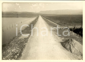 Fotografia d'epoca originale 1930 circa ROMA L'Agro Romano prima e dopo la bonifica 1
