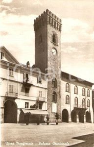 Cartolina originale da collezione 1942 NIZZA MONFERRATO AT Il Palazzo Municipale e Torre Civica Cartolina FP VG 1