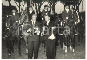 1958 ROMA Gran Premio delle Nazioni - IPPICA Premiazione squadra tedesca *Foto