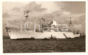 Cartolina originale da collezione 1955 ca MESSAGERIES MARITIMES Paquebot LAOS *Fotografia 1