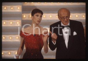 Fotografia d epoca originale 1998 Festival SANREMO Veronica PIVETTI Raimondo VIANELLO 35mm vintage slide 1 1