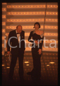 Fotografia d epoca originale 1998 Festival SANREMO Veronica PIVETTI Raimondo VIANELLO 35mm vintage slide 2 1