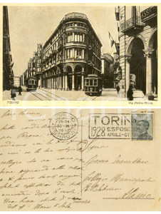 Autografo originale 1928 TORINO Via Pietro Micca Autografo contessa Maria CALLERI DI SALA 1