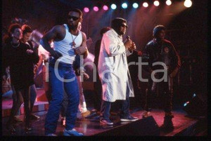 35mm vintage slide* 1989 ca ITALY American DJ and rapper Afrika BAMBAATAA (38)