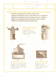 Materiale pubblicitario d’epoca 1935 ca J.C. ECKARDT Manometri e misuratori Emilio WARTENWEILER ILLUSTRATO 1