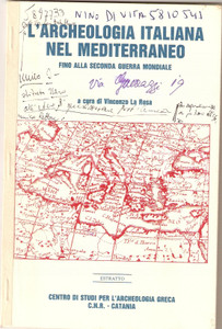 Libro, pubblicazione d epoca 1987 Antonino DI VITA Tripolitana e Cirenaica nel carteggio HALBHERR Autografo 1