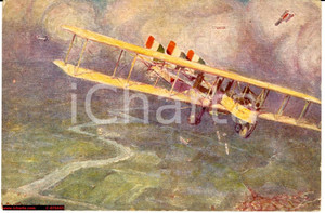 Cartolina originale da collezione 1918 WW1 Caproni CA36 sull'Isonzo, Amerigo Contini 1 Cartolina originale da collezione 1918 WW1 Caproni CA36 sull'Isonzo, Amerigo Contini 1