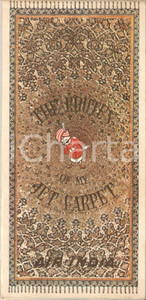 Libro, pubblicazione d epoca 1970 ca AIR INDIA The routes of my jet carpet Cartina delle tratte aeree 100x50 1