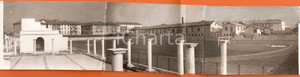 Fotografia d epoca originale 1933 MILANO Il nuovo campo sportivo di VIALE TIBALDI Fotografia TRIPLA 1