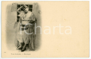 1900 ca ETHNIC NUDE Types AlgÃ©riens - Mauresque - Postcard risque  Cartolina postale d'epoca, non viaggiata.CONDIZIONI: GFORMATO: FP    originale e autentica 1